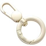 カラビナ スマホ ストラップ リング 丸 金具 ナスカン フック 鍵 キーホルダー (マットゴールド, 2個) ND-0382-R03-MGD-2ps