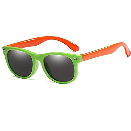 Óculos de sol kids - Oculos de sol infantil de 02-12 anos Dobravel flexivel uv400 com caixinha (verd