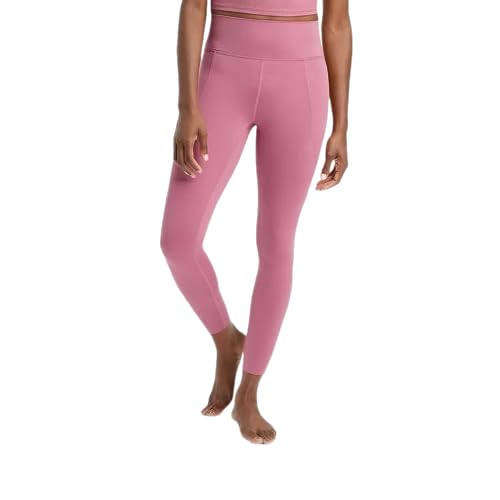 All in Motion Women's Flex Ribbed High-Rise 7/8 Leggings 25.5" - (Large, Rose Pink)