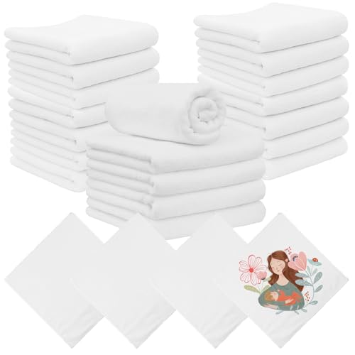 Serviettes blanches 30x30 cm pour customisation de cuisine et DIY - 2