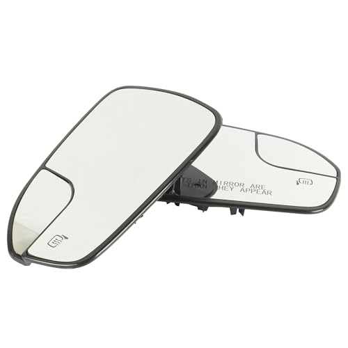 Driver Side & Passenger Side Mirror Glass Replacement for 2013-2020 Fusion – Direct OEM Fit & Power Adjustment Compatible – Replaces Part # DS7Z17K707F, DS7Z-17K707-F