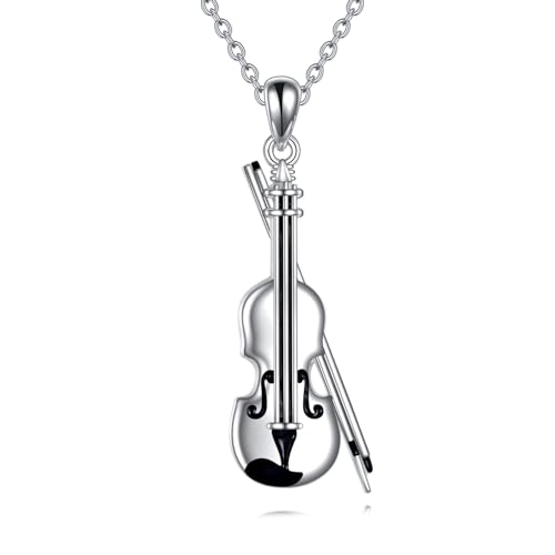 Pendentif musical en argent sterling pour sublimer le style quotidien des violonistes