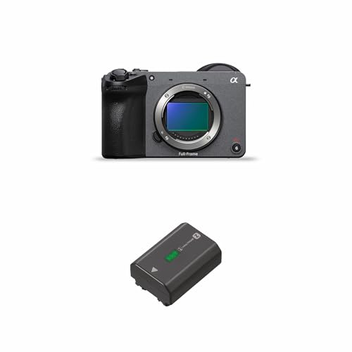 Image of Sony Cinema Line FX2B Full-Frame Camera Body only | 4K 60P | S-Cinetone | Dual Base ISO | Compact & Lightweight | Made for Filmmakers + Rechargeable Battery (NP-FZ100) - Grey