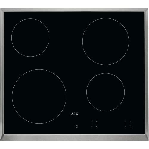 AEG HK624000XB Integrado Halógeno Negro - Placa (Integrado, Halógeno, Negro, 1200 W, Alrededor, 14,5 cm)