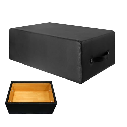 LTTGX - LTTGX Pilates Sitting Box for Pilates Reformer: Pilates Box Leather Cover Foam Padding Wood Frame, Pilates Reformer Sit Box with Pilates Exercises for Gym Home