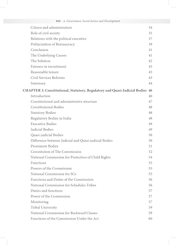 Image of Governance, Social Justice and Development for UPSC IAS Civil Services Exam and State PSC Exams 2025 | Mains GS Paper 2 | Constitution in India, Polity, Government Reports, Judicial Bodies | UPSC Book