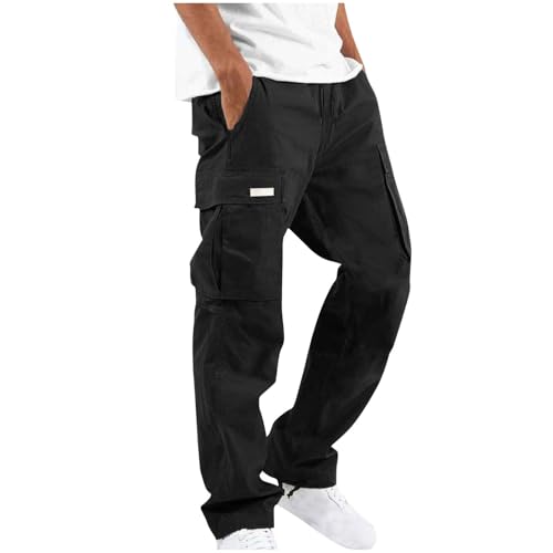 ZAFUL Cargo Pants for Men Drawstring Joggers Athletic Pants Casual Workout Hiking Tactical Pant with Multi Pockets