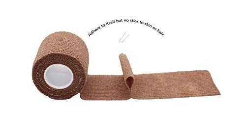 FuluningMed,12-Pack, 2inchesx 5 Yards,Self Adhesive Bandage,Cohesive Bandages,Wrist Tape Self-Adhesive Cohesive Tape, Self-Adhesive Bandage - Image 5