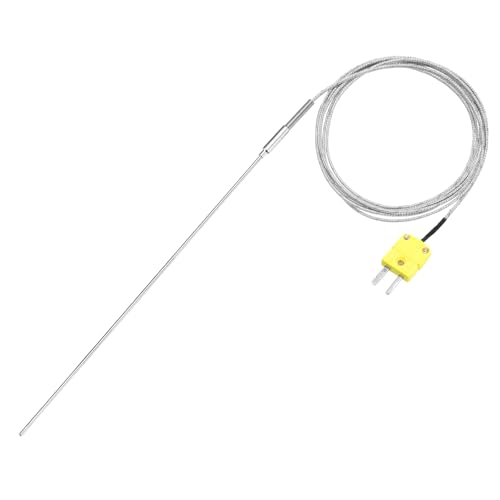 Thermocouple de type K sonde inox 455mm mesure haute température