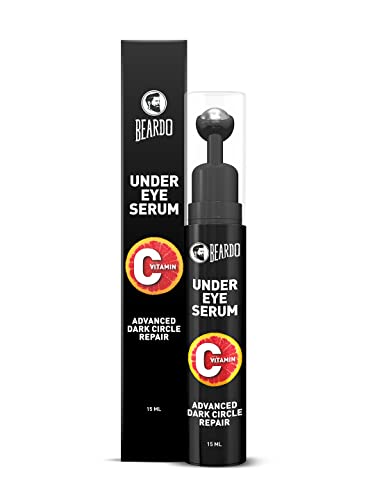 Beardo Vitamin C Under Eye Serum Roll On, 15Ml | Advanced Dark Circle Repair Serum