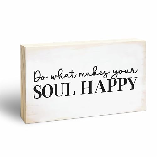 Rustic Pine Wood Block Sign - Do What Makes Your