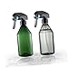 YARNOW 2pcs Refillable Press Spray Bottles for Watering Hairdressing House Cleaning Transparent Leakproof Design Comfortable Grip All-angle Spray Function