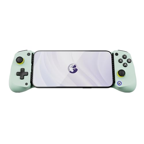 GameSir X5 Lite Type-C モバイルゲーミングコントローラー、iPhone (USB-C)、Android & HarmonyOS Phone用、軽量デザイン、ホール効果スティック、ラジエーター & パススルー充電対応 (Wasabi Cyan)