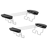 Kichvoe 2 Stück Edelstahl Toastrost Toaster Aufsatz mit Verbrühungsschutzgriff Toasthalter Warmhalterost für Brot und Sandwiches Ersatz für Toastmaschinen