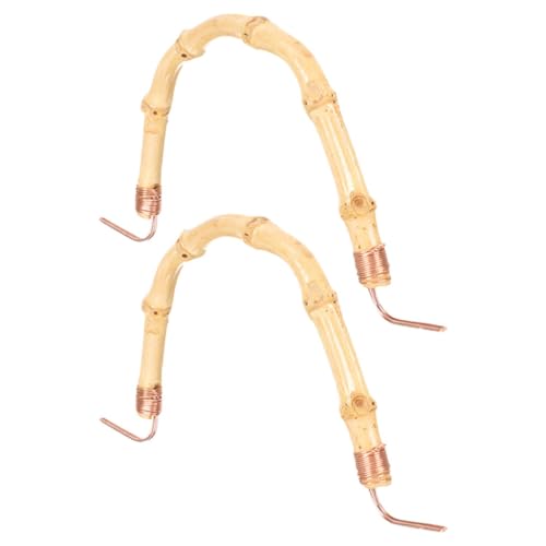 Ciieeo 2Pcs Replacement Kettle Handles Household Teapot Grip Bamboo Teapot Handle Replacement Sturdy Lightweight Kettle Accessory for Kitchen Tea Pot Use