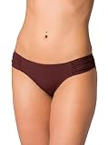 Aquarti Bragas de Bikini Talle Bajo Lateral Fruncido - Mujer, Marrón Chocolate, 40