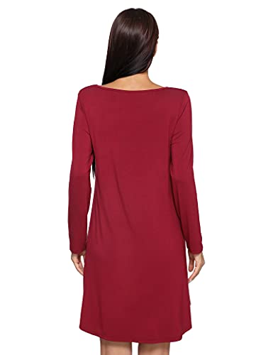 Image of GYS Womens Bamboo Viscose Nightgown Super Soft Lightweight Night Shirts for Sleeping