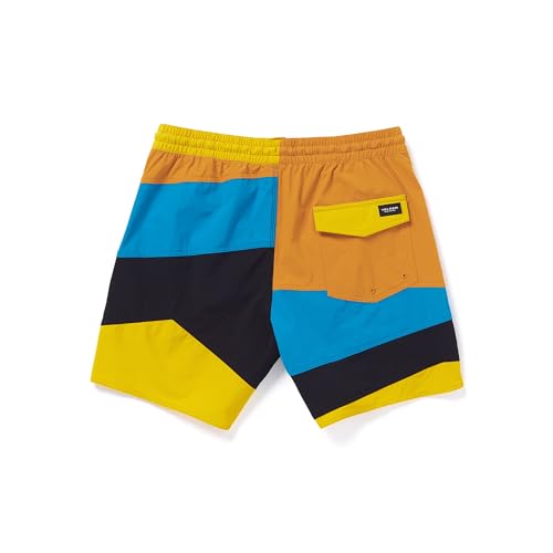 Volcom Men's Marine Time Trunks Boardshorts Lemon2