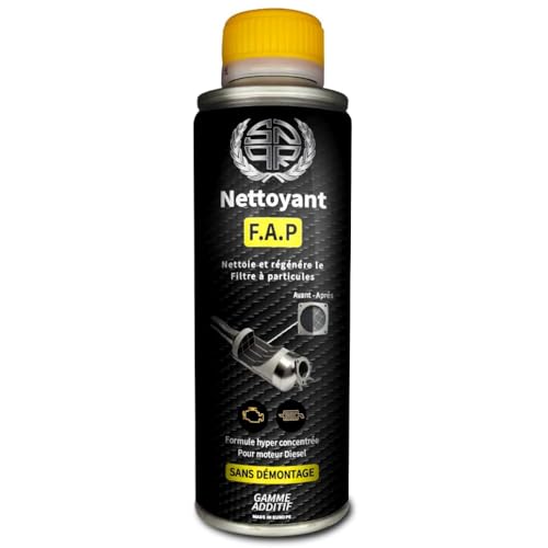 SNQR Nettoyant FAP DPF 375mL Ultra Efficace – sans Démontage – Additif Diesel Haute Performance – Décrasse, Régénère et Protège Le Filtre à Particules – Réduit la Pollution et Évite Le Remplacement
