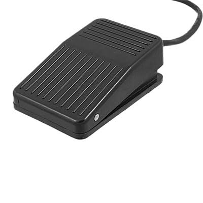 Interrupteur à pédale FS-1 AC 250V 10A à contact momentané en plastique noir