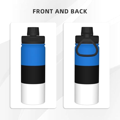 Botella de agua para ciclismo y deportes al aire libre con bandera 4
