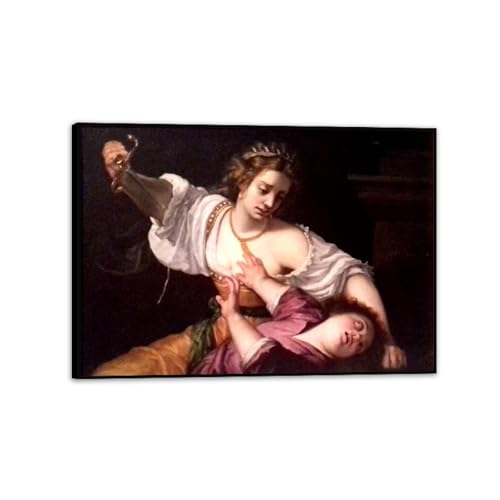 Toile Artemisia Gentileschi Médée pour décoration salon chic et moderne avec cadre