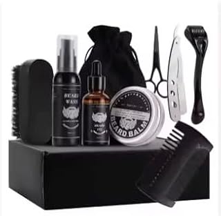 Kangabru Manifestation - Ultimate Beard Kit for Men with Beard Wash, Beard Oil, Beard Balm, double-sided Comb and Scissor...