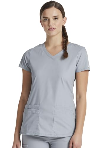 Dickies Women's Medical Scrubs Shirt, Grey, L UK