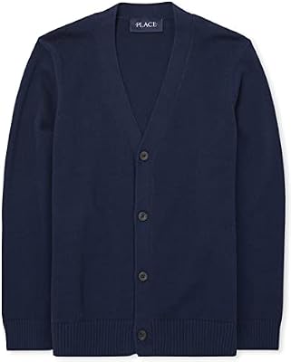 The Children's Place Boys Basic Cardigan Sweater – Tidal, Small US