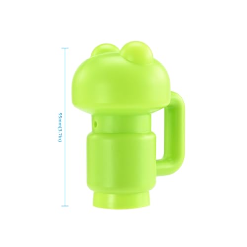 ZIZILAND 1.26\" Diameter Trampoline Enclosure Pole Cap for Net Hook, 6 Pieces, Green, Only Fit in 32mm(1.26in) Diameter Trampoline Pole