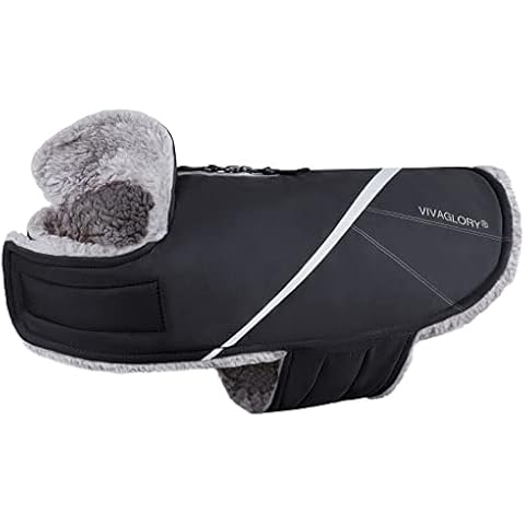 VIVAGLORY Cozy Water-Repellent Dog Coat Cover