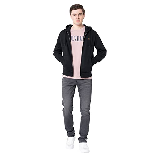 Image of Red Tape Men's Light Grey Solid Hoodies