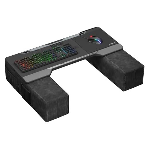 Couchmaster CYCON² - Black Edition - Couch Gaming Desk for Mouse & Keyboard for PC, PS4/5, Xbox One/Series X|S