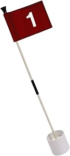 Garneck 1 Set Golf Flagpole Train Accessories Green Cups Golfing Accessories Number Flags Golfs Practice Accessories Backyard Putting Green Flags Golfs Flags Golfing Putting Flags Farrag
