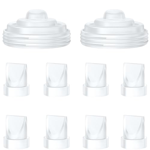 Image of 8PCS Duckbill Valves & 2PCS Diaphragm Compatible with Momcozy M5 Wearable Breast Pump, Replacement Pump Parts Accessories Compatible for M5 Momcozy, Not Original Mom Cozy Accessories