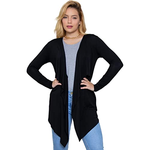 Cardigan Adamas viscolycra leve (Preto, M)