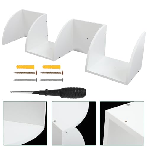 Étagère murale bois blanc 5 niveaux pour optimiser les petits espaces encombrés - 8