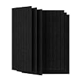 UMIACOUSTICS 6 Pcs 47.2 x 23.6 Inches Acoustic Panel, Decorative Sound Absorbing Wall Panel for Office,Home Theater,Studio,Black
