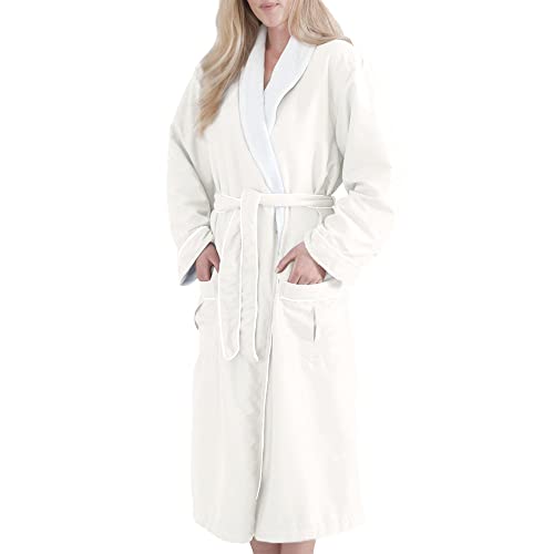 Jennifer Adams Albornoz de felpa unisex (tamaño clásico), Marfil, Medium
