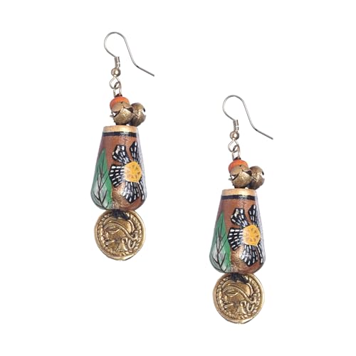 Image of Handcrafted Bohemian & Ethnic Earrings Collection for Women - Artistic, Nature-Inspired Statement Designs in Studs, Drops & Chandeliers