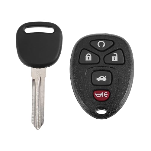 X AUTOHAUX KOBGT04A 315MHz Keyless Entry Remote Ignition Transponder Key Fob 5 Buttons for Chevy Malibu 2004-2012 for Pontiac G6 05-10 G5 07-09 Grand Prix 05-08 for Buick LaCrosse 05-09