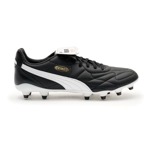 PUMA King Top Firm Ground/Artificial Ground Puma Black/Puma White/Puma Gold 8 D (M)