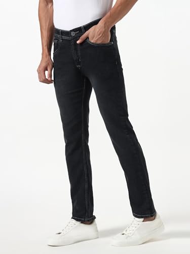 Image of Men's Stretch Denim Jeans | Regular Fit | Mid Rise | Soft & Comfortable | Everyday Casual Wear