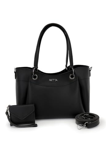 Bolsa feminina tiracolo média Retta (Preta)