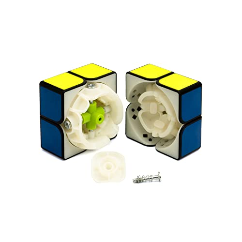 Image of Cubelelo Drift 2x2 Black Speed Cube | Sleek & Fast Puzzle for Kids and Adults | Brain-Boosting Magic Cube for Kids Adults Comes in (Multicolor) Design