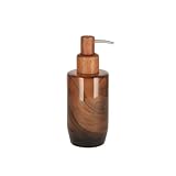 home&you - Seifenspender Shadow aus Glas Holz, 19 cm Höhe, 7.5 cm Breite, 7.5 cm Länge, für Bad...