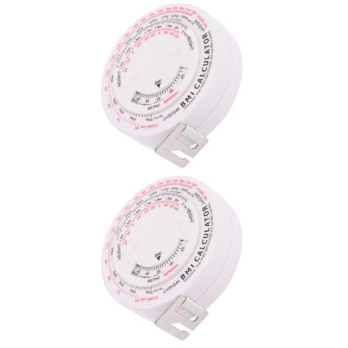 Luxshiny 2 piezas cinta métrica corporal retráctil miniatura 1