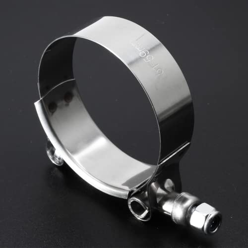 Litoexpe 4 Pack 1.75 Inch T-Bolt Hose Clamp Working Range 51-59Mm, Stainless Steel Hose Clamp For 1 Inch Hose Id, Stainless Steel Bolt (51-59Mm, 4Pack) #TOP3