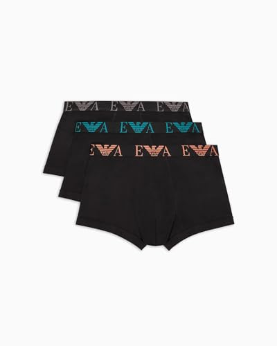 Emporio Armani Calzoncillos Tipo bóxer Thrunk Stretch para Hombre (Paquete de 3)