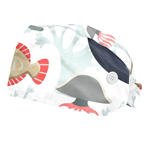 Chapeaux de travail baleine sous l'eau casquette mixte lot de 2